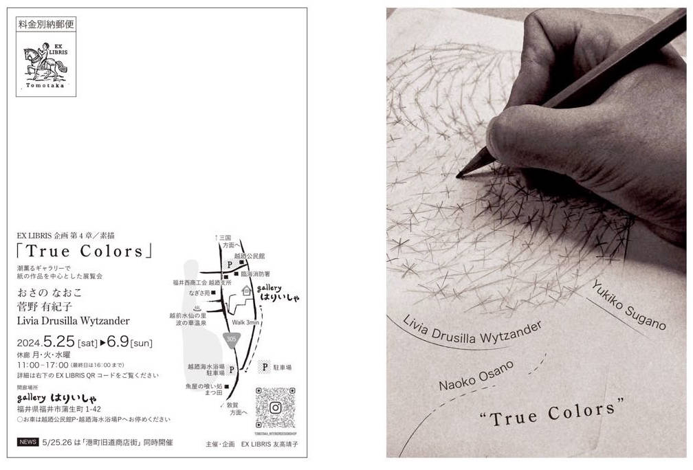 EX LIBRIS 企画第4章／素描「True Colors」DM