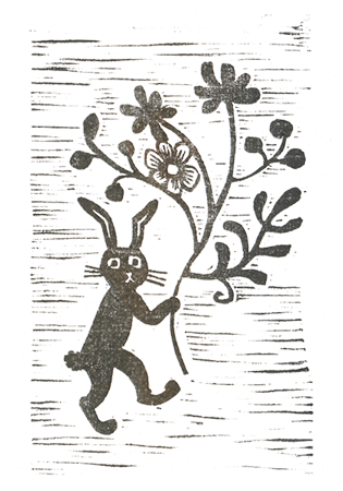 コイウタ - 花持つうさぎ